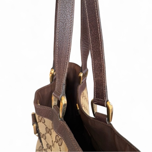 Gucci Brown Monogram Tote Bag with COA - Picture 12 of 17